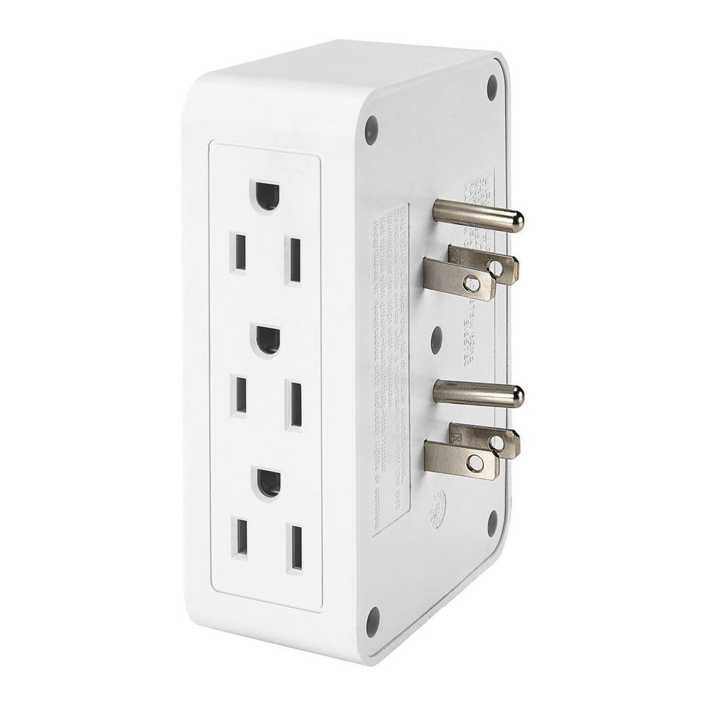6 Outlet 3-Prong Side Entry Tap White B266585