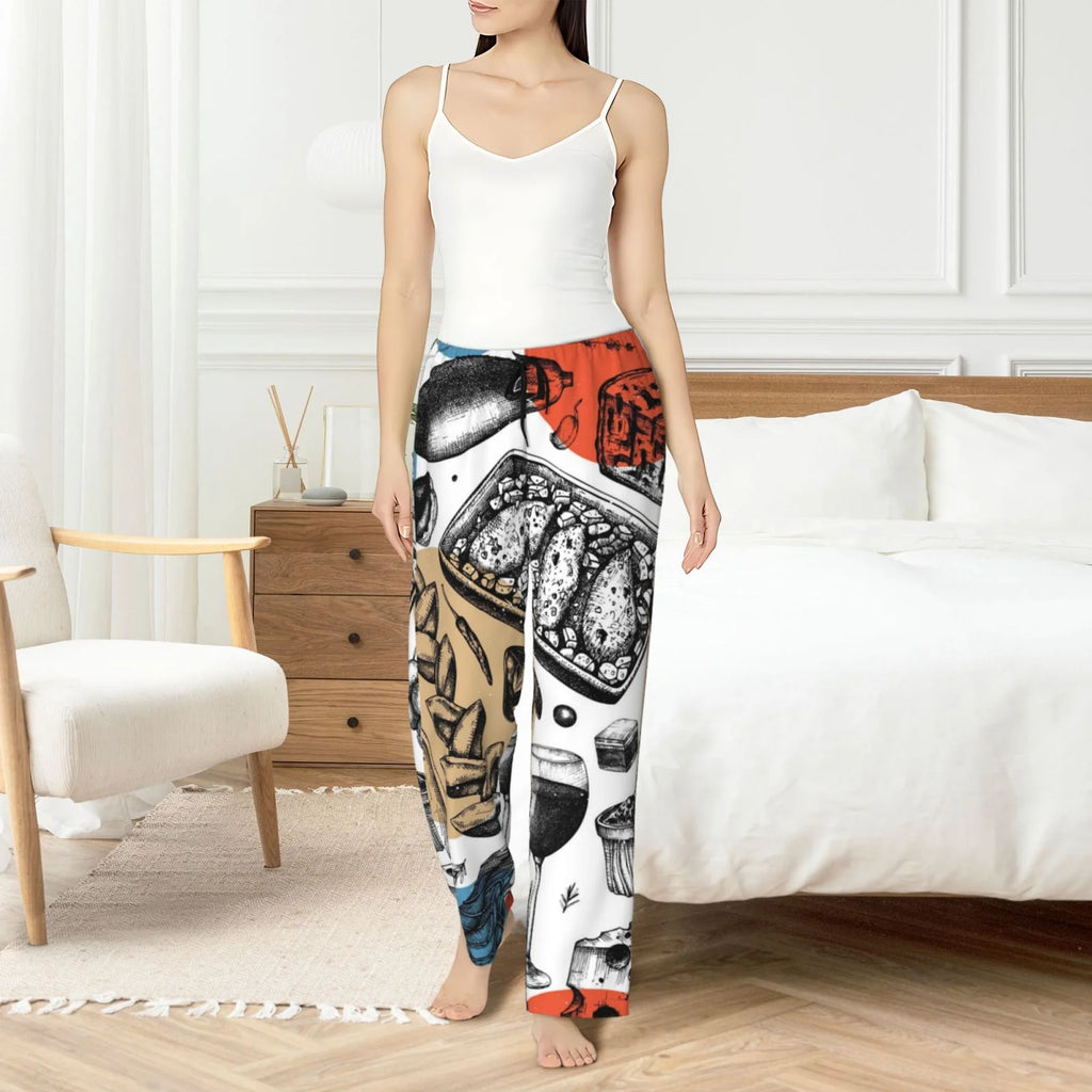 Women's Pajama Pants with Pockets K7101