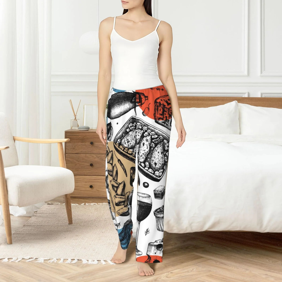 Women's Pajama Pants with Pockets K7101