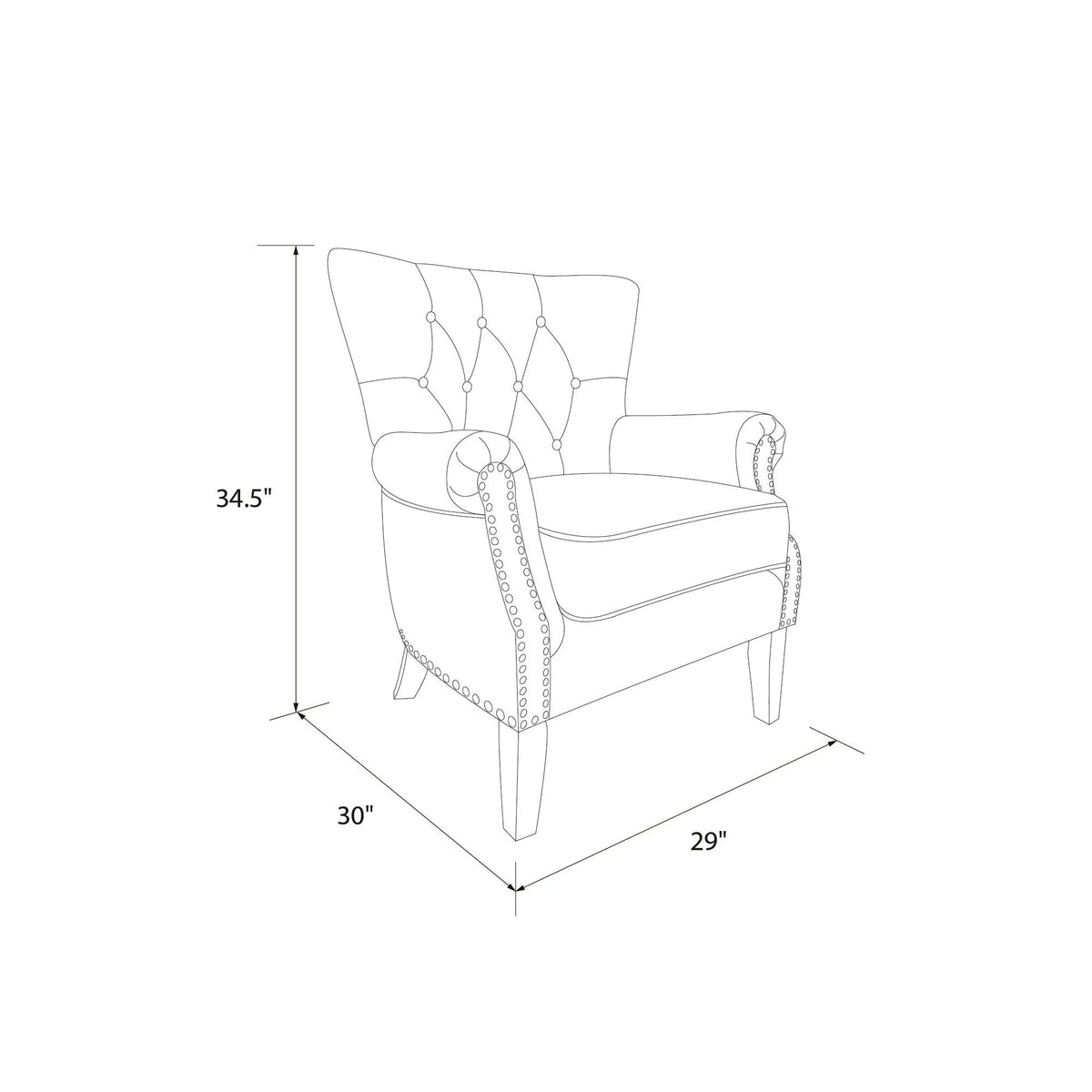 Beige Accent Chair X76300