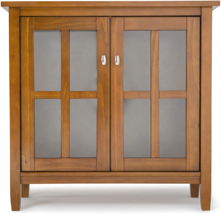 32 inch Wide Rustic Low Storage Cabinet with 2 Adjustable Shelves Z966500