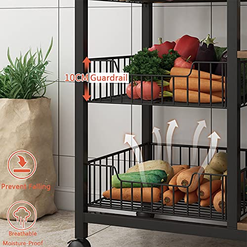 5-Tier Kitchen Bakers Rack with Shelves J80007