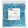 1000 Pcs Blue 16-14 AWG Waterproof Heat Shrink Butt Connectors M1933