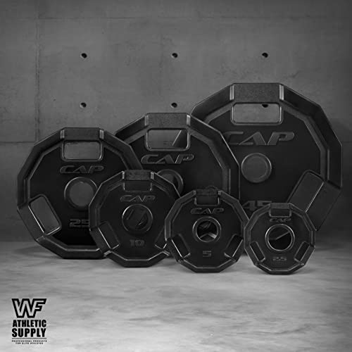 12-Sided Rubber Coated Grip Plate 2-Inch Olympic Weight Plate O1446