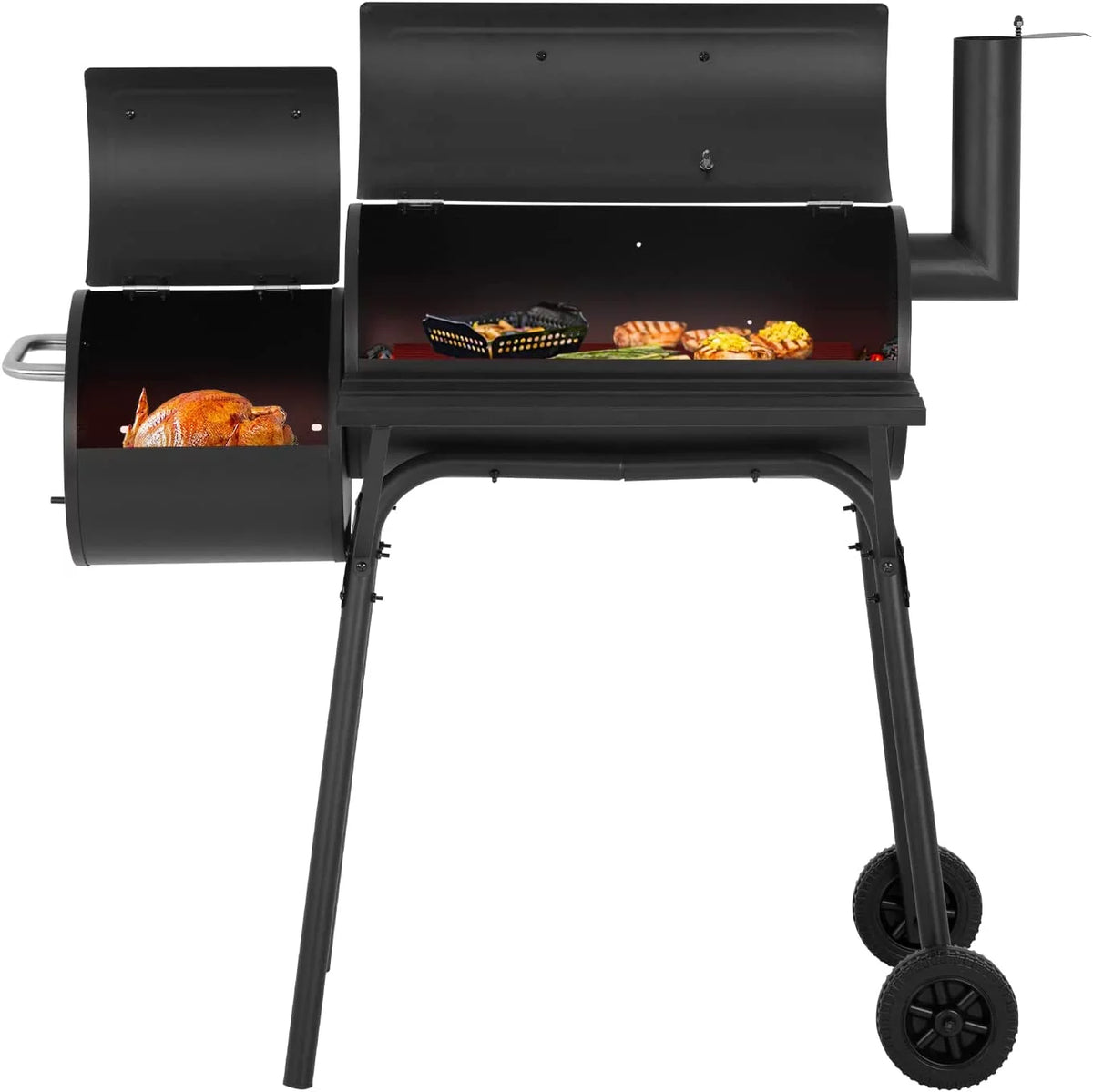 Charcoal Grills Outdoor BBQ Grill Portable Grill Offset Smoker K635679