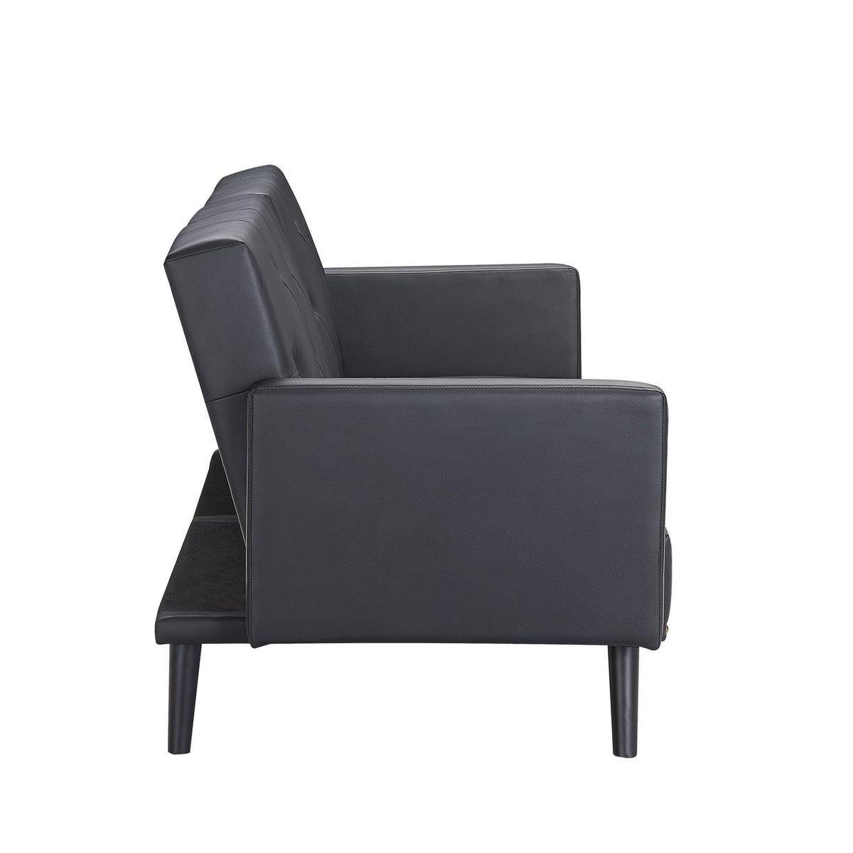Black Convertible Futon Sofa Bed E88642