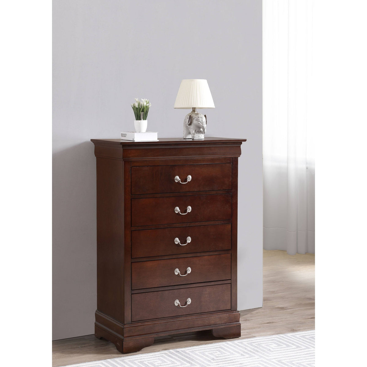 Cappuccino 5 Drawer Chest X251