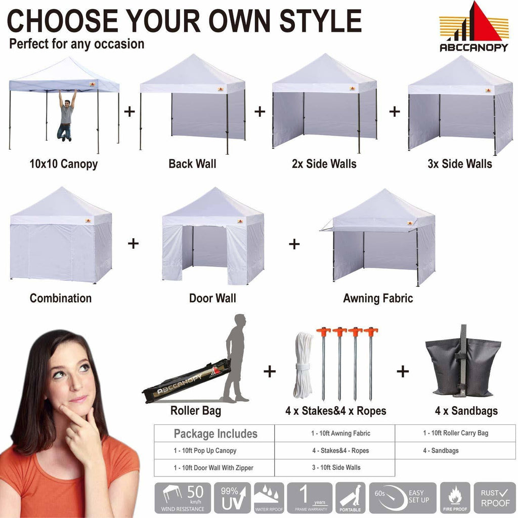 Pop-Up Canopy Tent 10 x 10 O1030