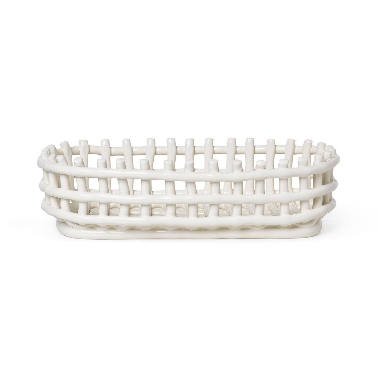 Ceramic Basket Oval G238121