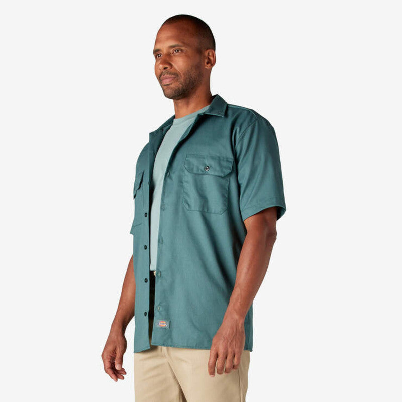 Twill Work Shirt, Lincoln Green, XT L900