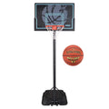 44 In. Adjustable Portable Basketball Hoop and 29.5 Basketball Q6141
