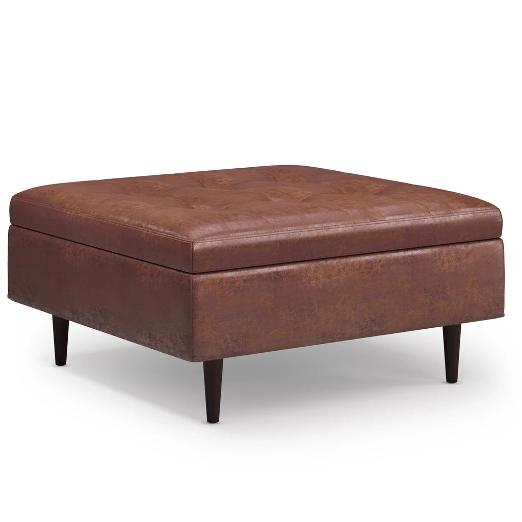 38 inch Square Storage Ottoman Coffee Table K280