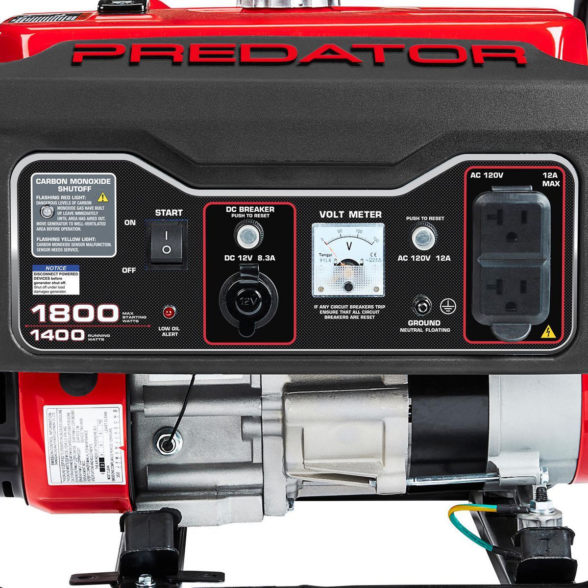 1800 Watt Gas-Powered Portable Generator U3869