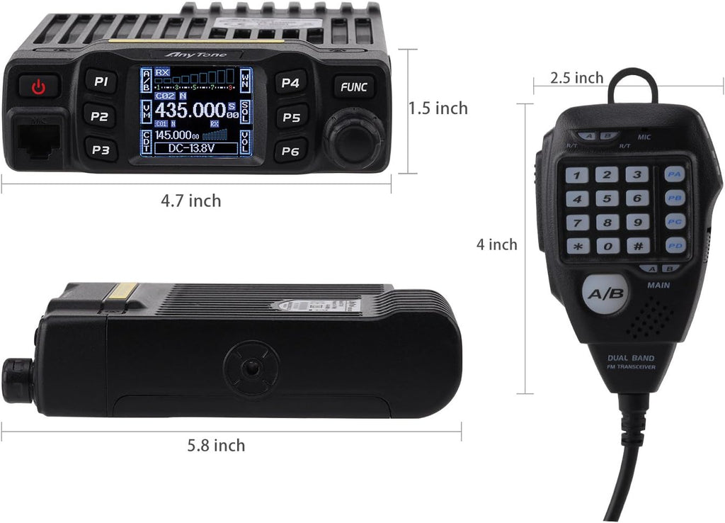 Dual Band Transceiver Mobile Radio VHF/UHF Two Way Radio U527