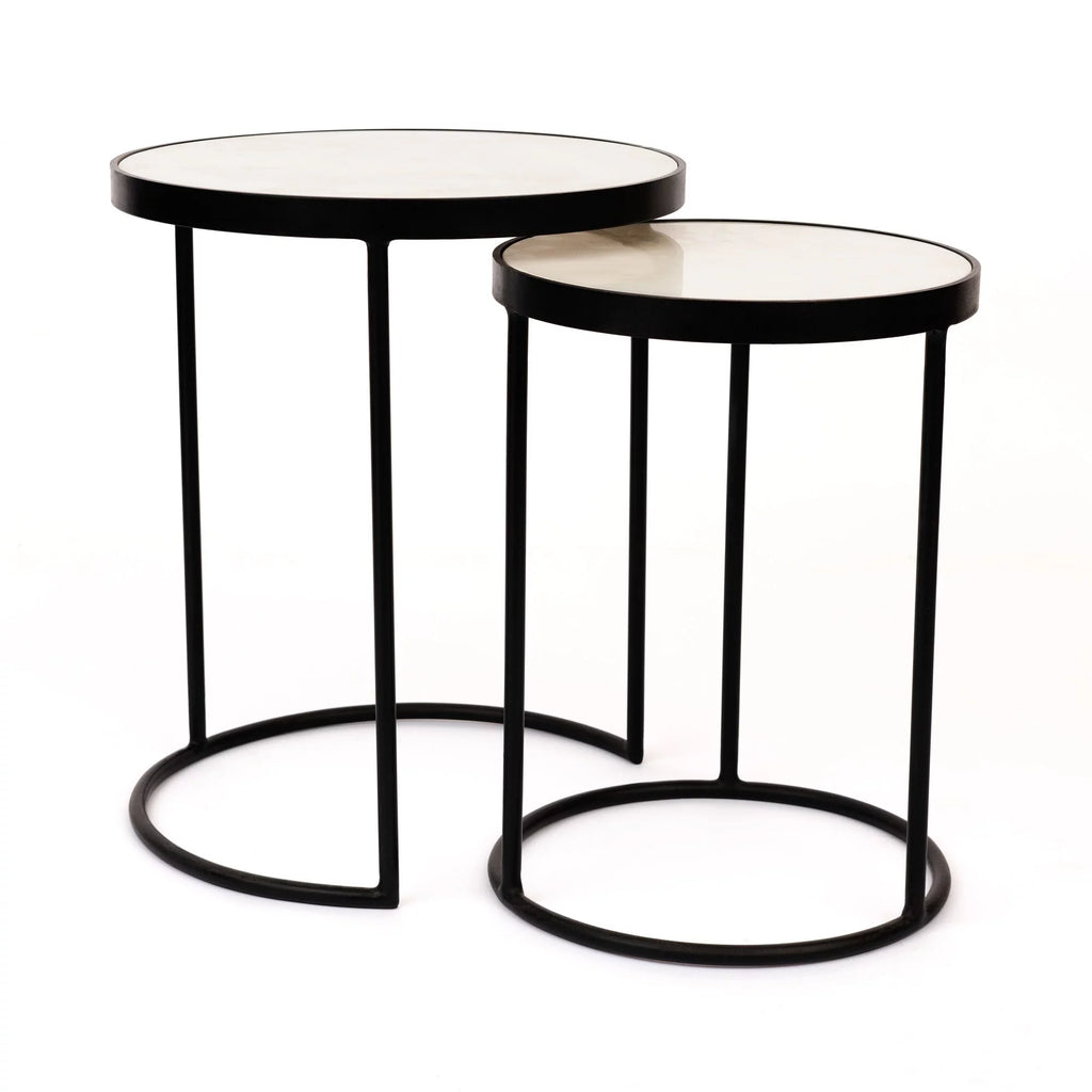 Round Marble Nesting Tables I387