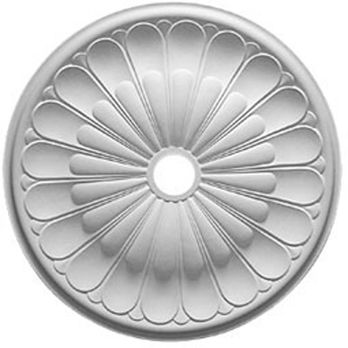 31 5/8x22OD x 3 5/8x22ID x 1 7/8x22P Ceiling Medallion Pearl White K3272