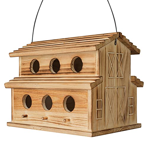 6 Hole Outdoor Hanging Bird House G6373