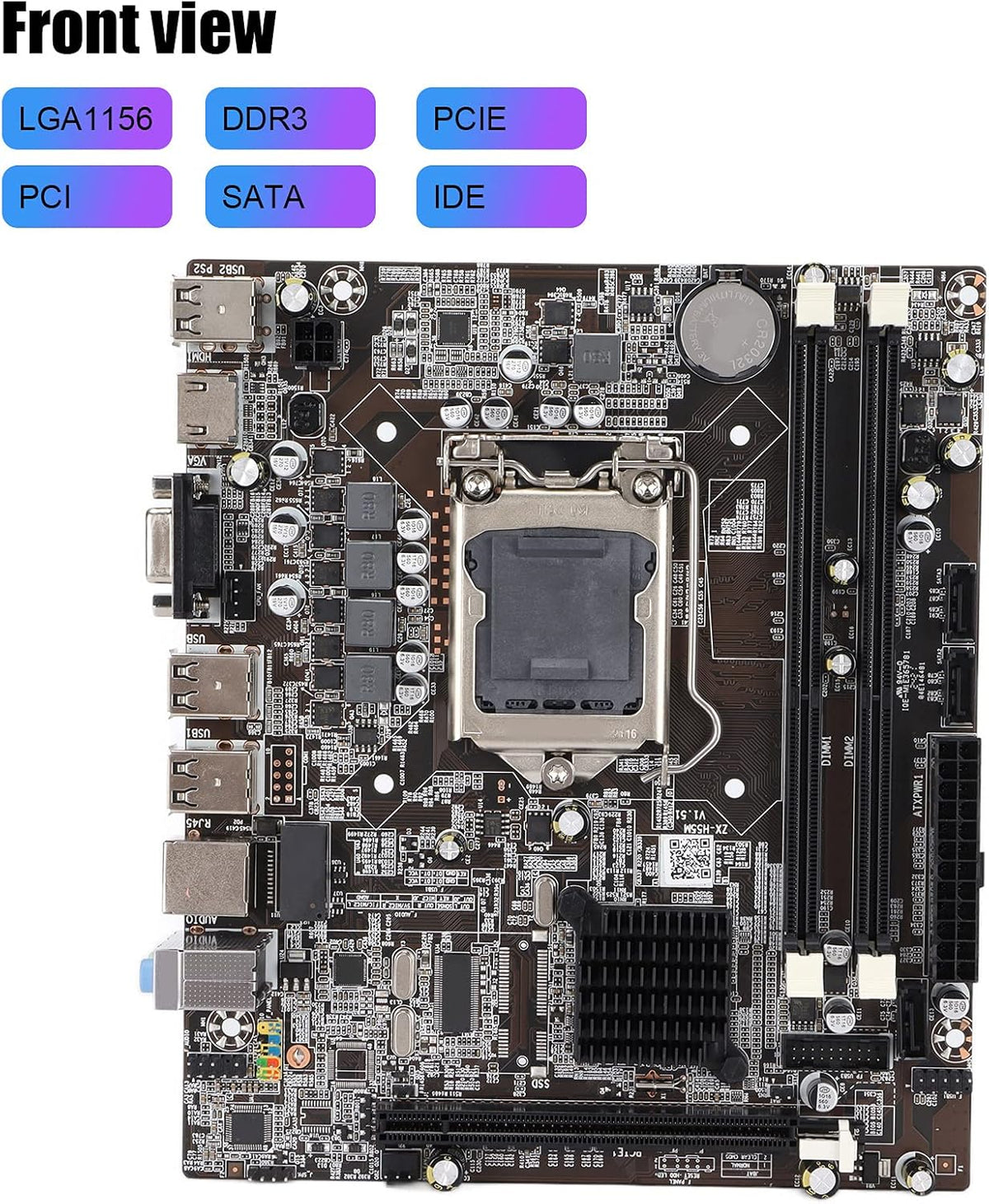 DDR3 Computer Motherboard Single Dual Channel 1066/1333/1600 LGA 1156 U23266