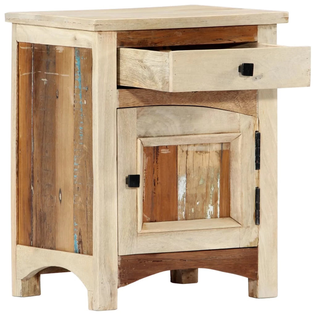 Bedside Cabinet Solid Reclaimed Wood Z815