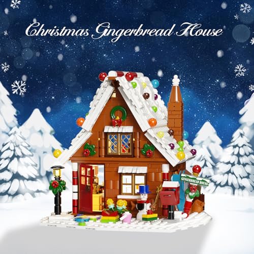 Gingerbread House Building Kit with LED Lights I4768