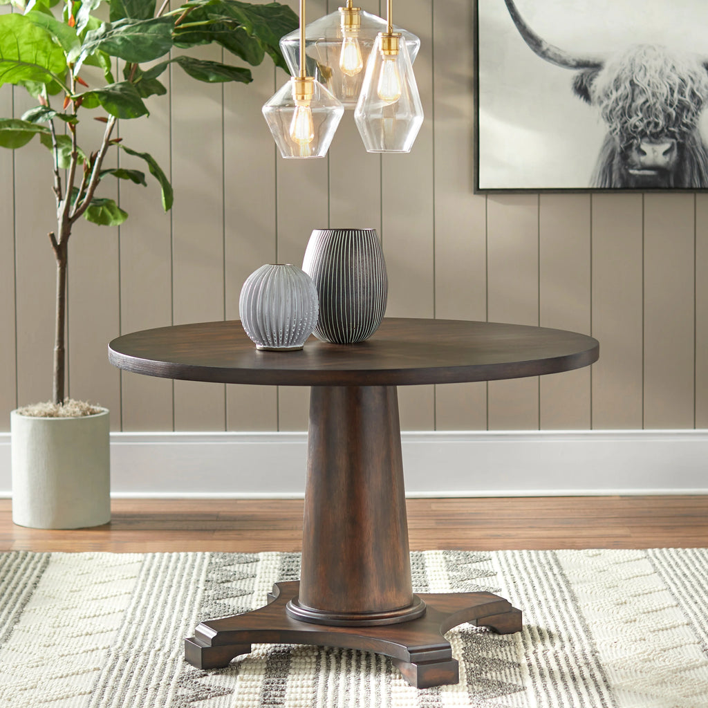 White Pedestal Table R4377