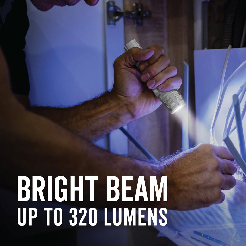 Metal Rechargeable LED Flashlight 300 Lumens W77186