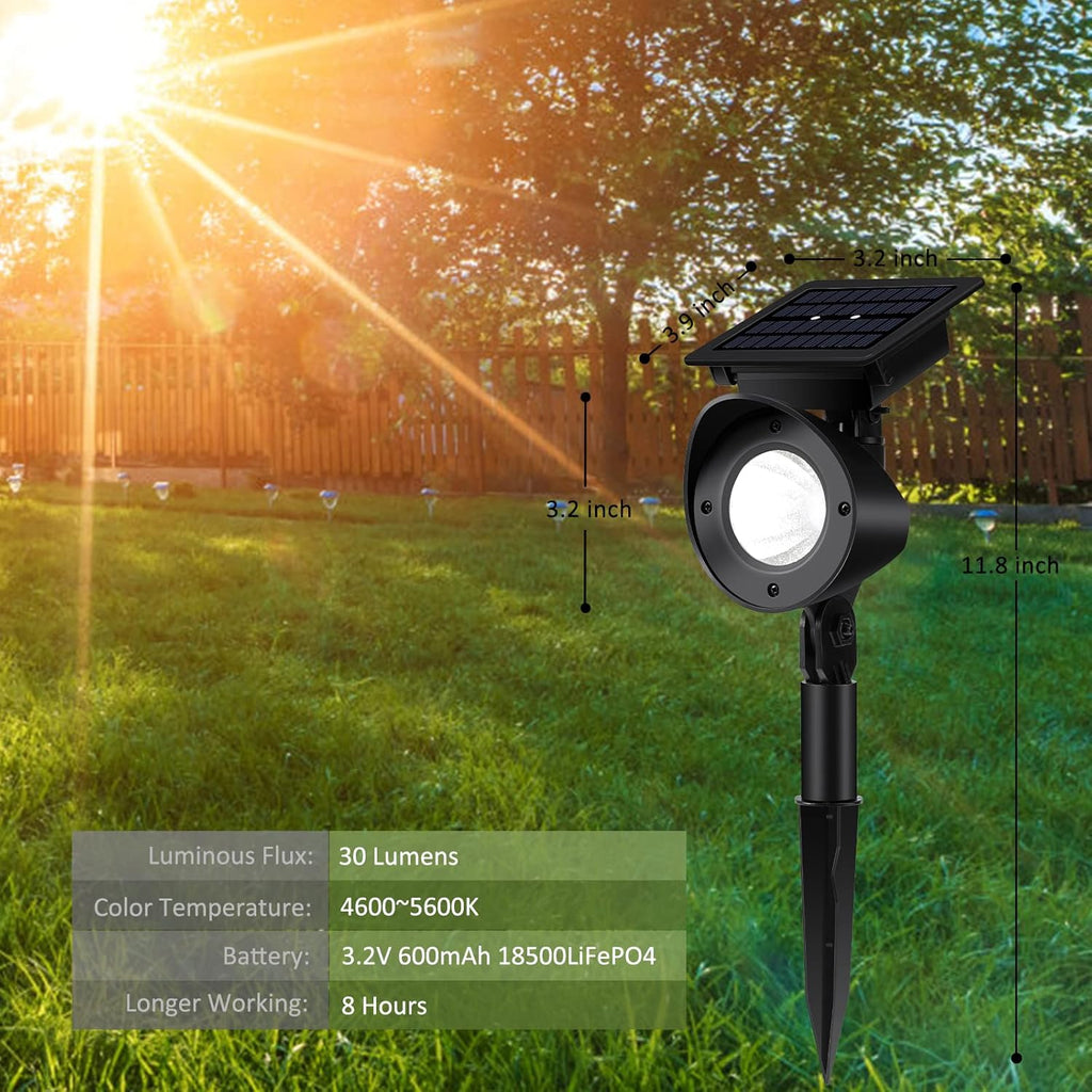 Waterproof 360° Adjustable Solar Spot Lights 4 Pack Warm White A4001