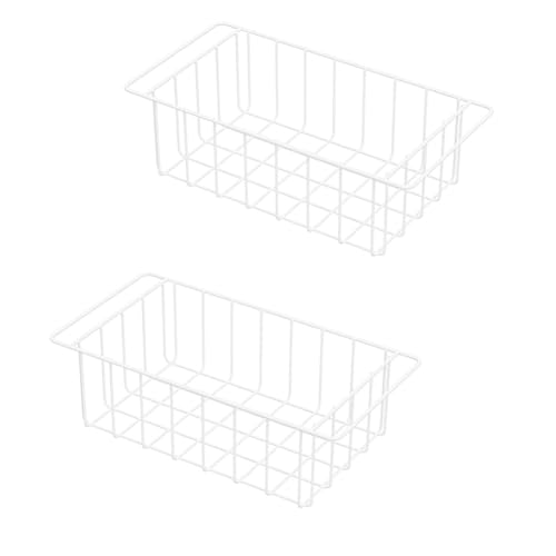 Pearl White Freezer Wire Baskets O3144