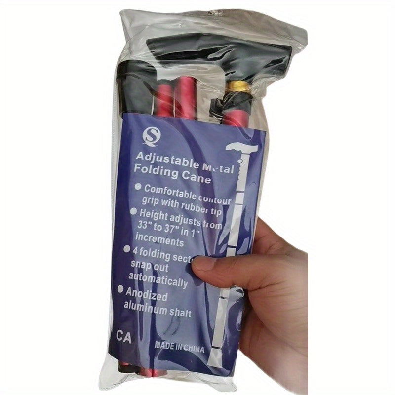 Adjustable Folding Trekking Pole With T Handles I924