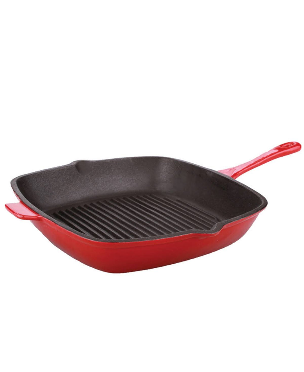 Pink Cast Iron Square Grill Pan O209615