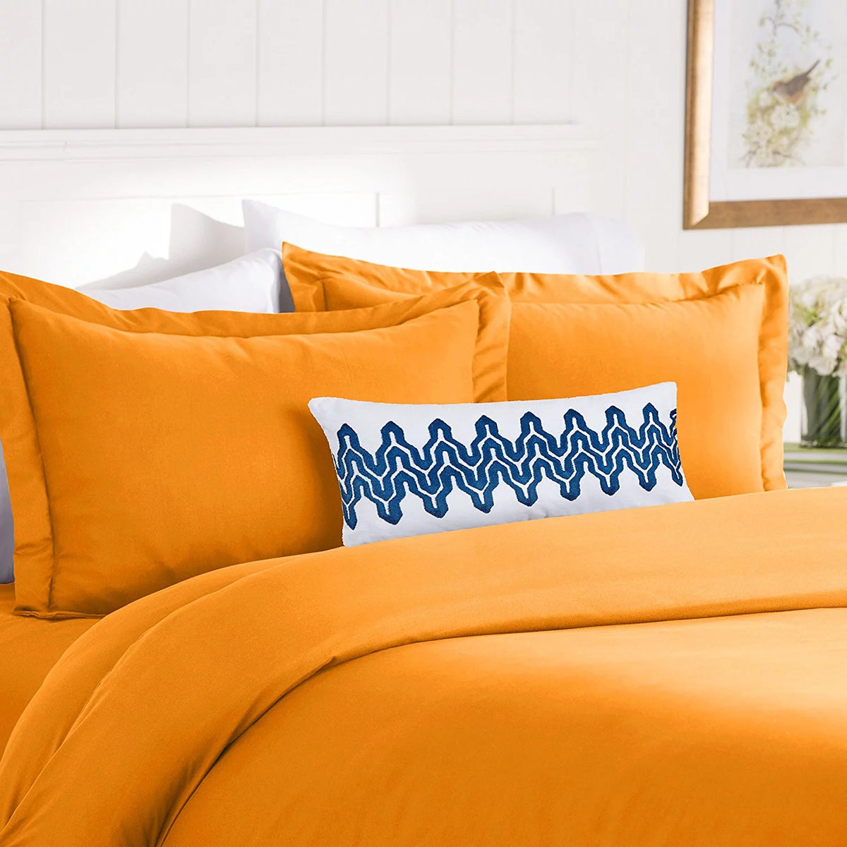 3 Piece Double Brushed Microfiber Duvet Set Q870348
