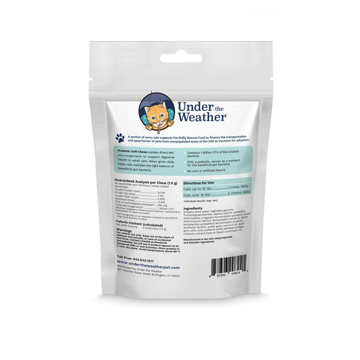 Probiotic Soft Chews Cat Supplement K214