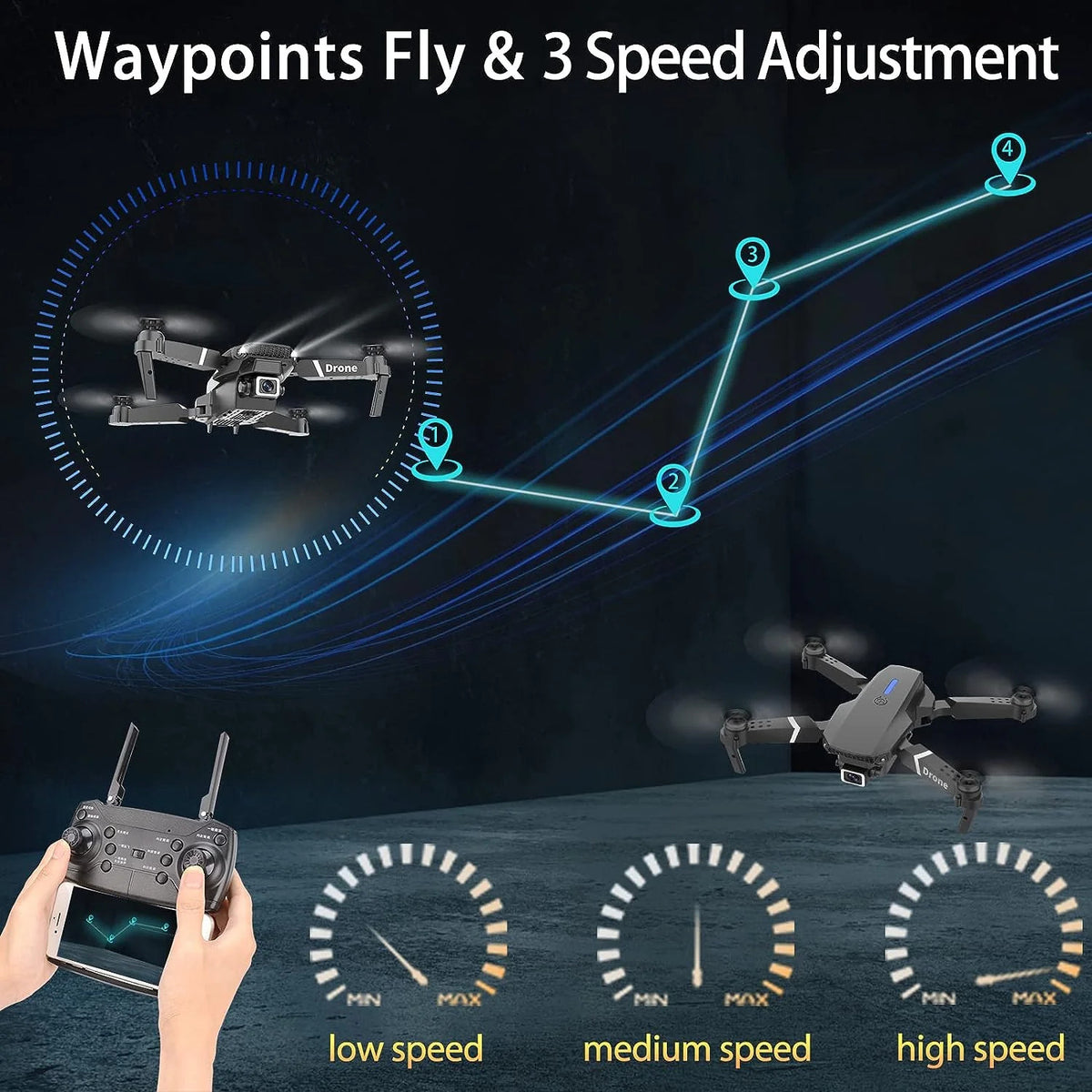 Falcon 4K Drone With 2 Batteries I456943