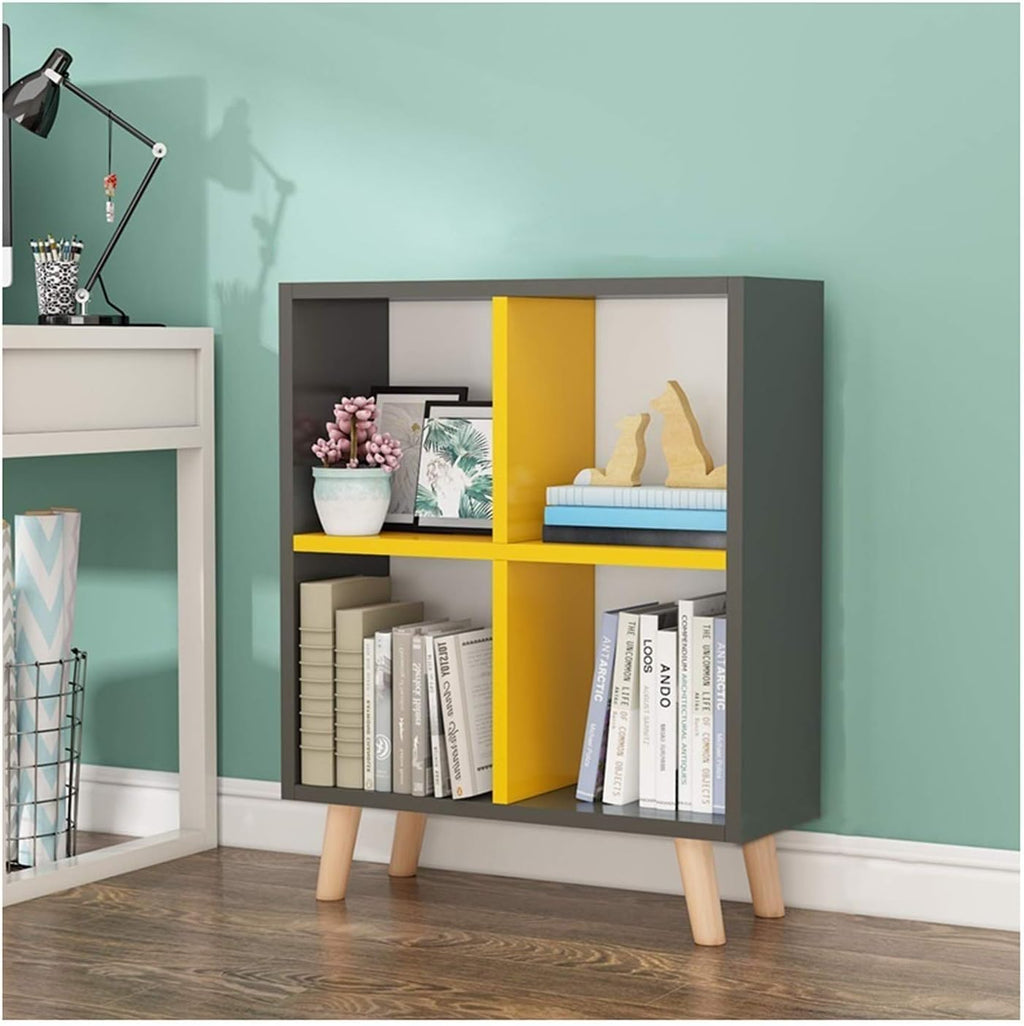 2-Tier Open Shelf Wood Bookcase R209
