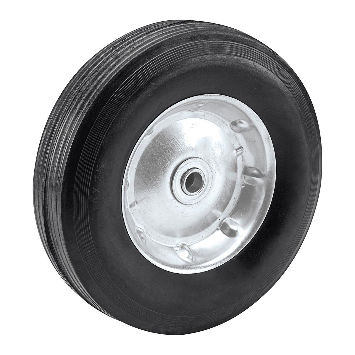 10 in. Solid Rubber Tire with Steel Hub S297