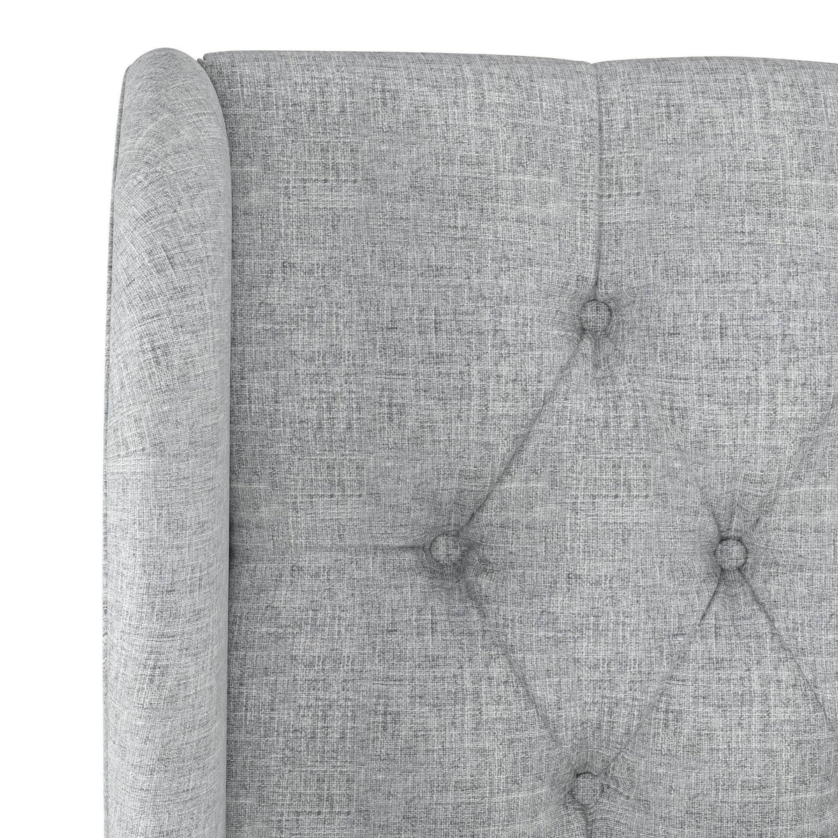 California King Medium Gray Linen Headboard Y671