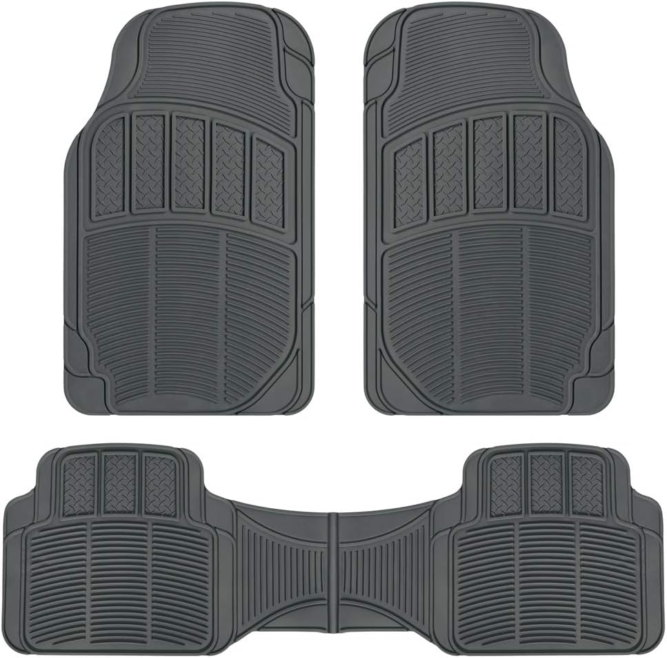 4pc Rubber Car Floor Mats with Trunk Cargo Liner B8022
