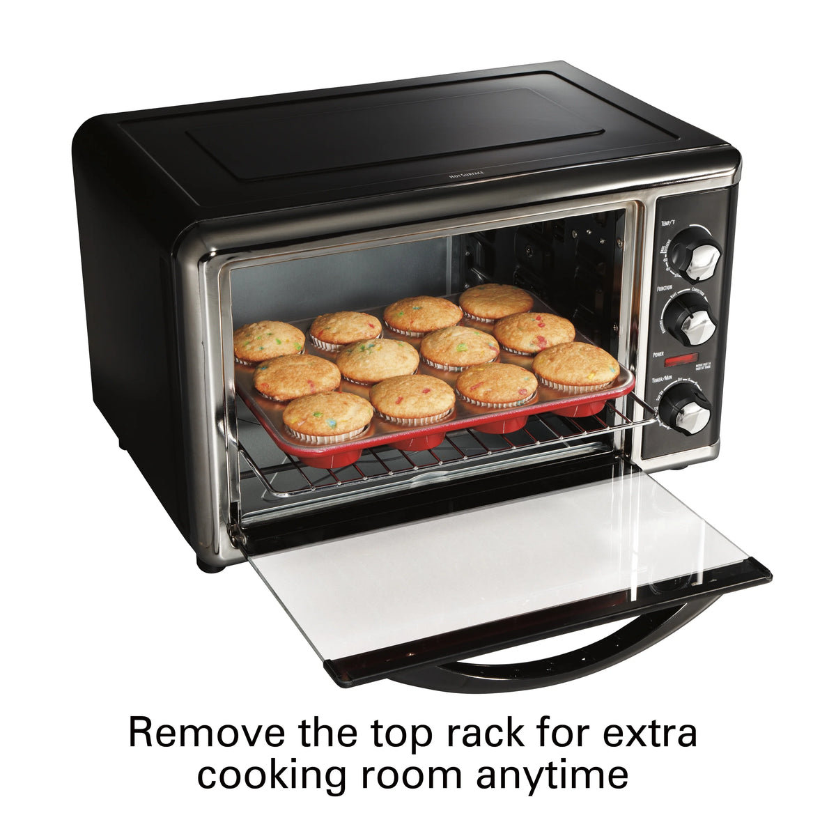Extra Large Capacity Convection Countertop Oven with Rotisserie, Silver L8429
