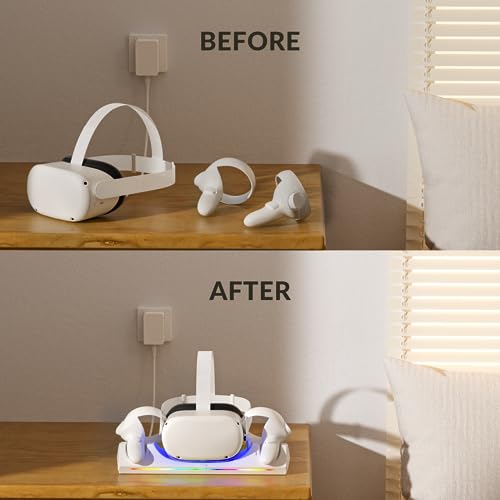 Magnetic Charging Dock for VR Headset & Controllers with 2 Rechargeable Batteries Y333