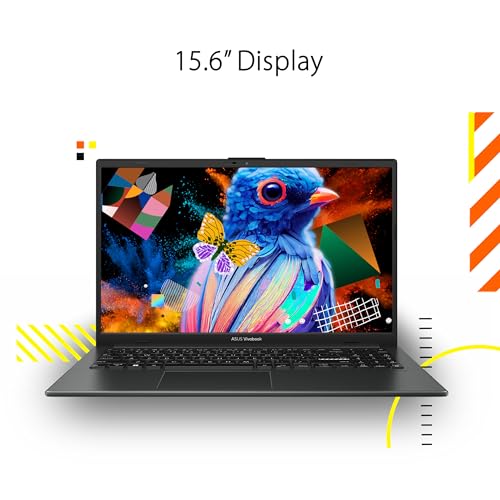 15.6" FHD Slim Laptop, AMD Ryzen 3 Quad Core Processor, 8GB DDR5 RAM, 128GB SSD, Windows 11 Home, Black Q23274