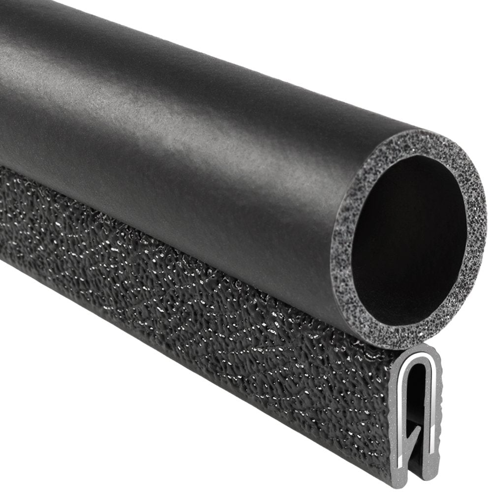 PVC Trim Seal with EPDM Rubber Bulb, 25' Length W96663