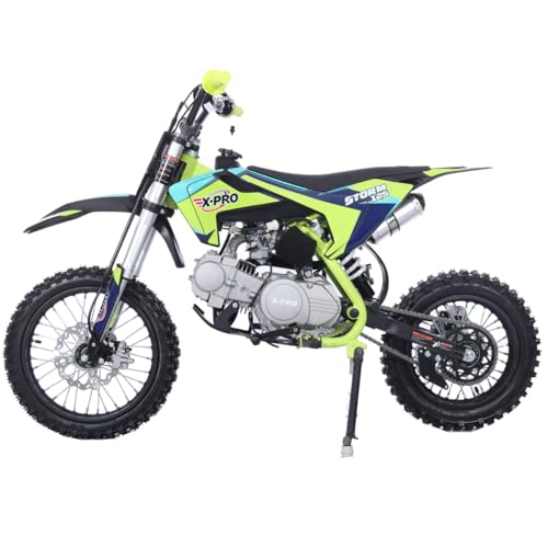 125cc Kids Dirt Bike with 4-Speed Semi-Automatic Transmission and 14"/12" Tires O556623