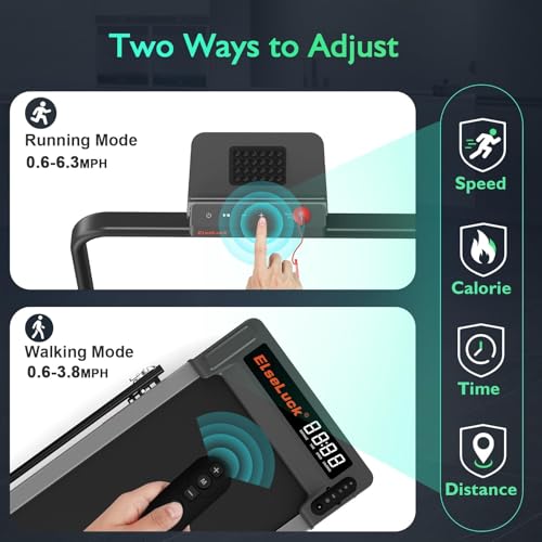 Under Desk Treadmill 2 in 1 Portable Walking Treadmill with Remote Control D8613