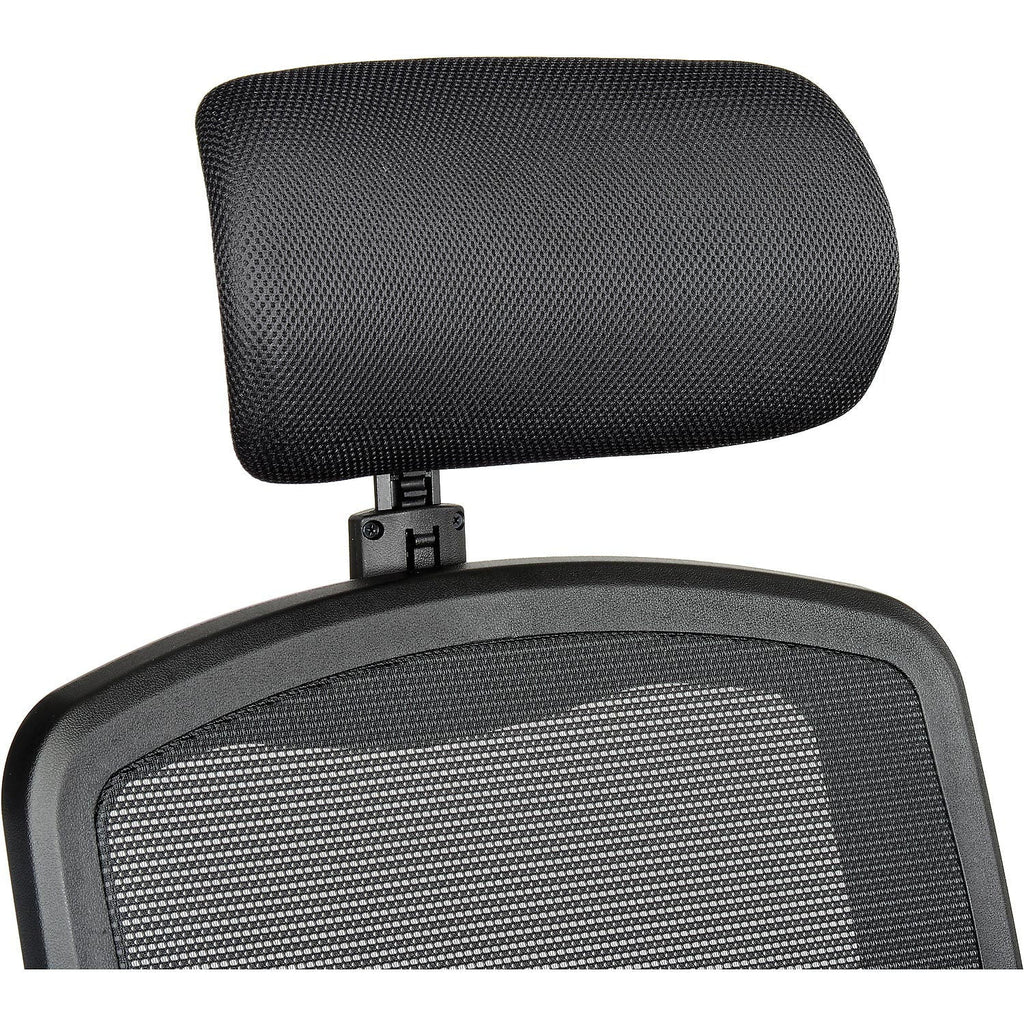 Black Mesh Office Chair with Arms & Headrest M346