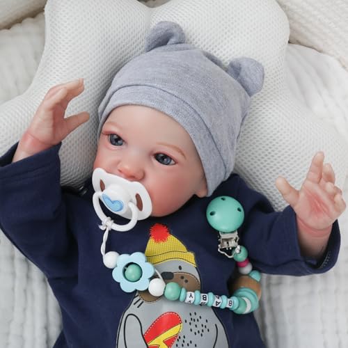 Realistic Reborn Baby Dolls Boy 18 Inch Lifelike Soft Weighted Newborn Baby Doll A968583