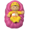 Replacement Asian Baby Figure with Pink Basket and Yellow Outfit Q441058