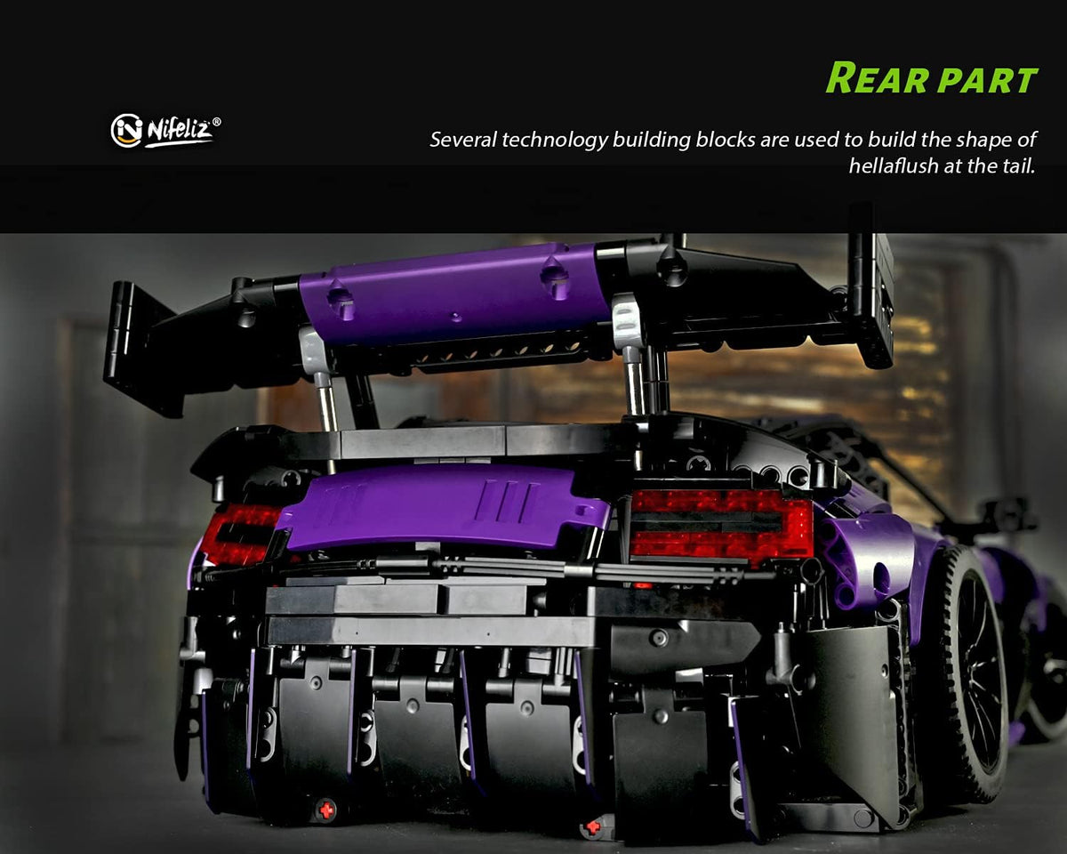 1:8 Scale Sports Car Building Blocks Model (3850 Pcs) E248