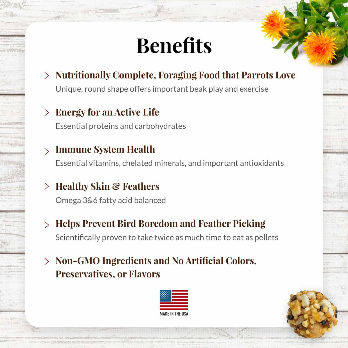 Classic Nutri-Berries Parrot Food - 20 lbs A915