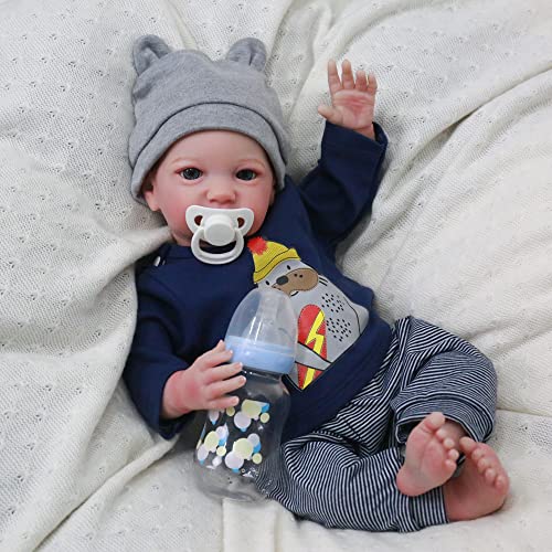 Realistic Reborn Baby Dolls Boy 18 Inch Lifelike Soft Weighted Newborn Baby Doll A968583