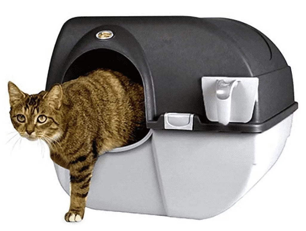 Black Self-Cleaning Litter Box V173359